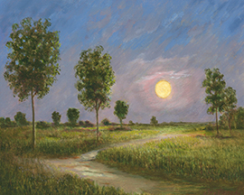 Moonlit Path by David John Dietrich