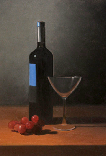 Wine and Grapes by David John Dietrich art