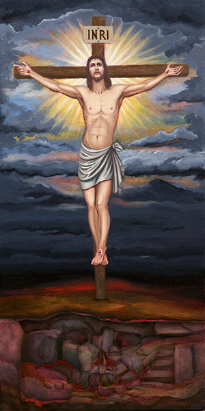 Jesus Christ on the Cross Painting